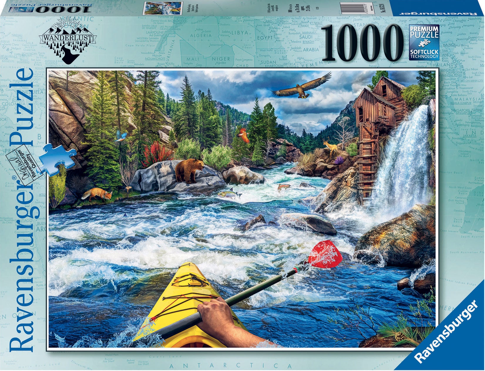 Ravensburger White Water Kayaking 1000 Piece Puzzle image 0